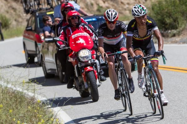 Jhon Atapuma "the Puma" and Chris Horner on the attack on Mt. Baldy