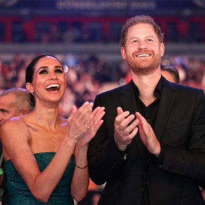 Prince Harry and Meghan Markle attend the closing ceremony of the 2023 Invictus Games in Düsseldorf, Germany