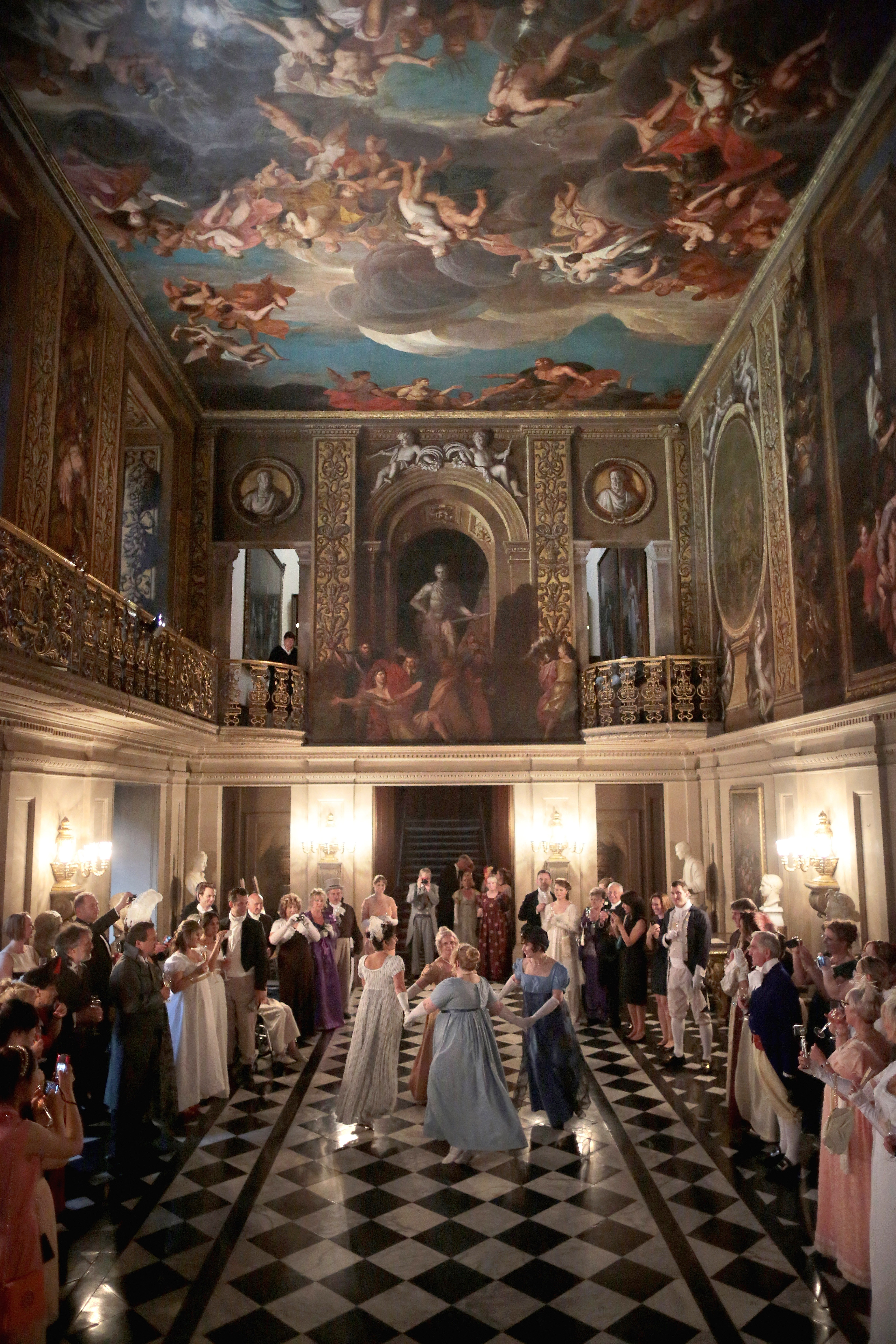 The painted hall of Chatsworth House