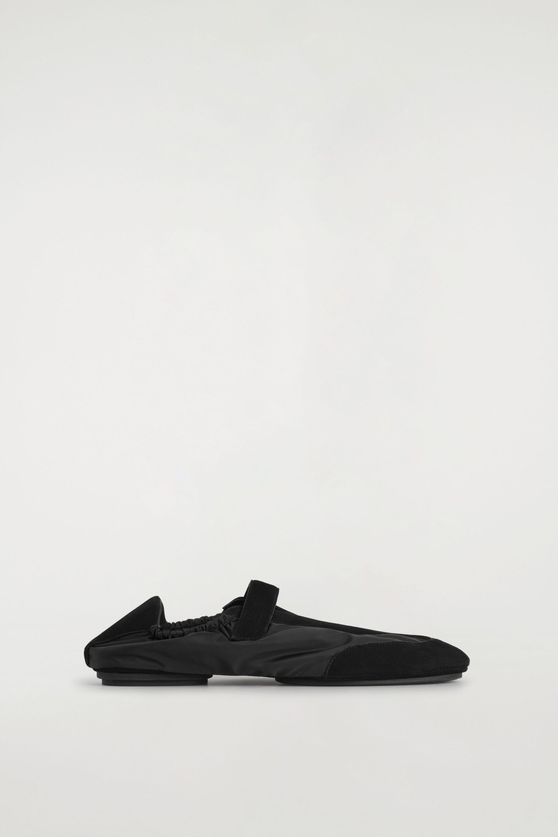 Suede-Nylon Mary-Jane Sneakers