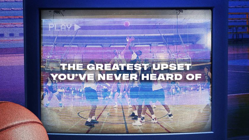 A crop of the poster for We Beat The Dream Team with the text &quot;the greatest upset you&#039;ve never heard of&quot;.