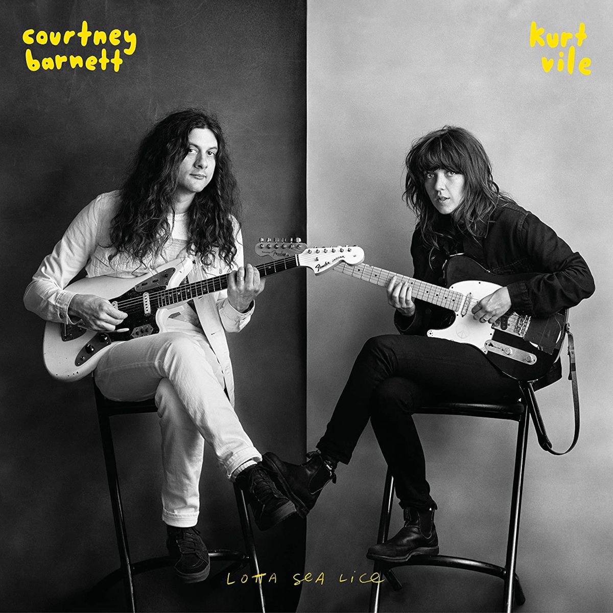 Kurt Vile and Courtney Barnett 'Lotta Sea Lice' albuma artwork