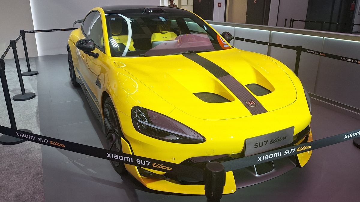 Xiaomi EV, pictured at IFA 2026