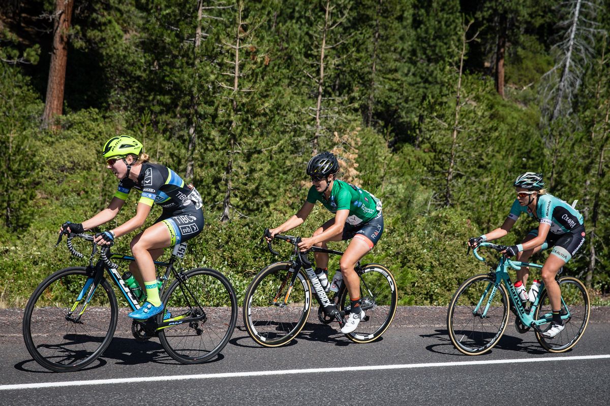 The three that got away on the final climb