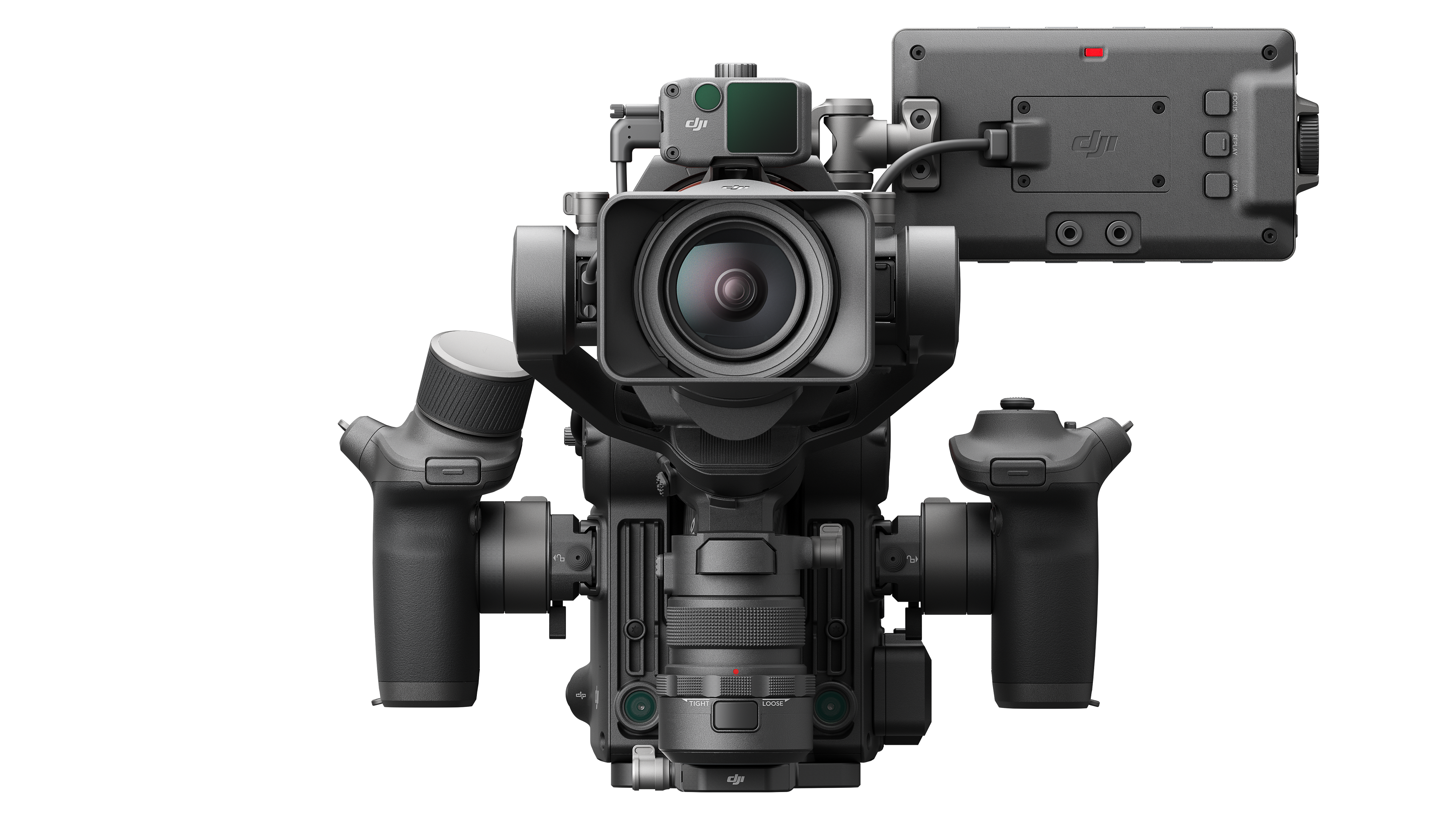 DJI Ronin 4D-8K on white background, front view