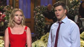 Scarlett Johansson and Colin Jost on SNL