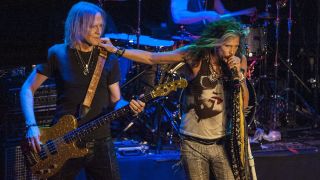 Tom Hamilton and Steve Tyler of Aerosmith