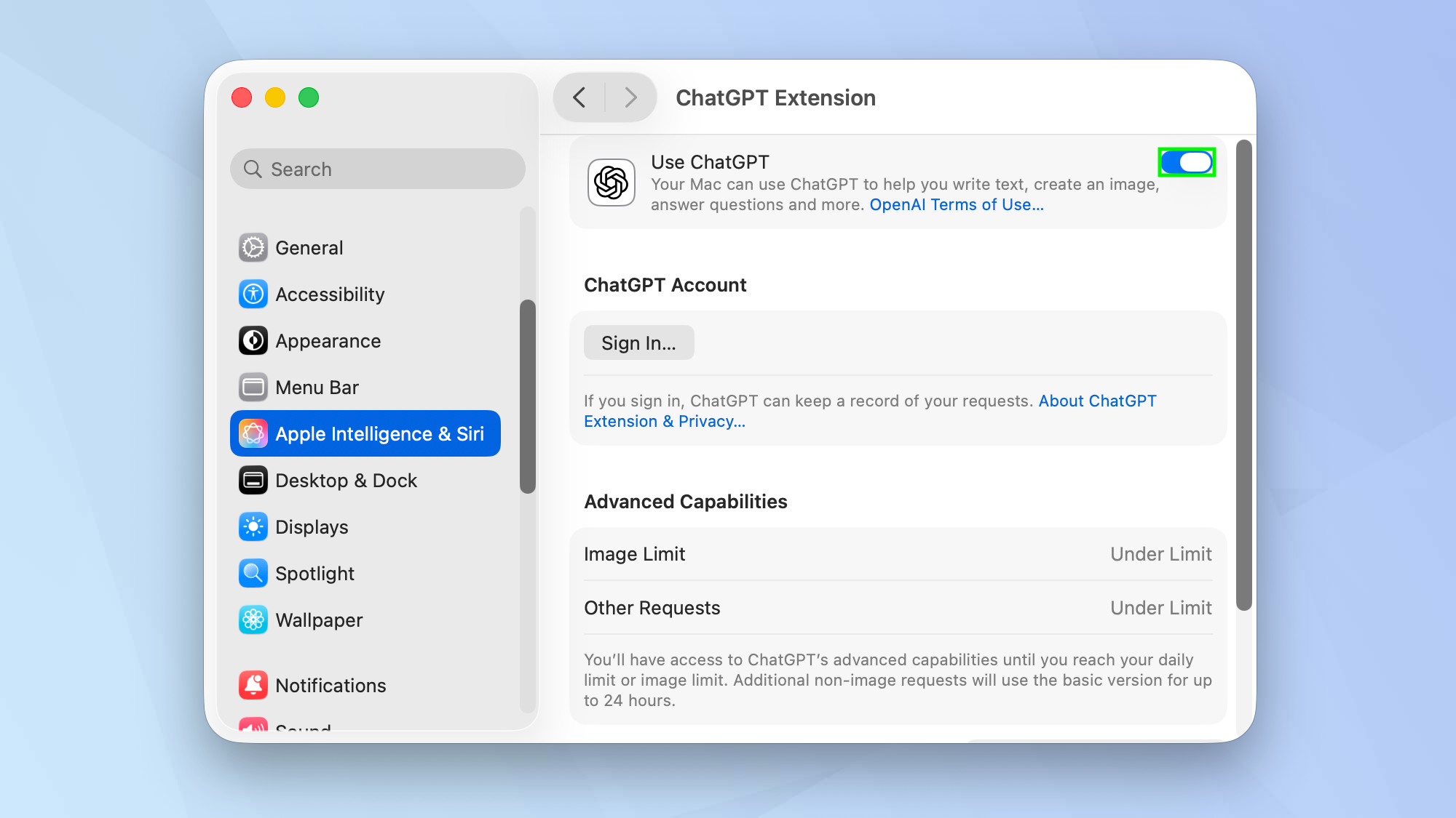 How to turn off Apple Intelligence on Mac