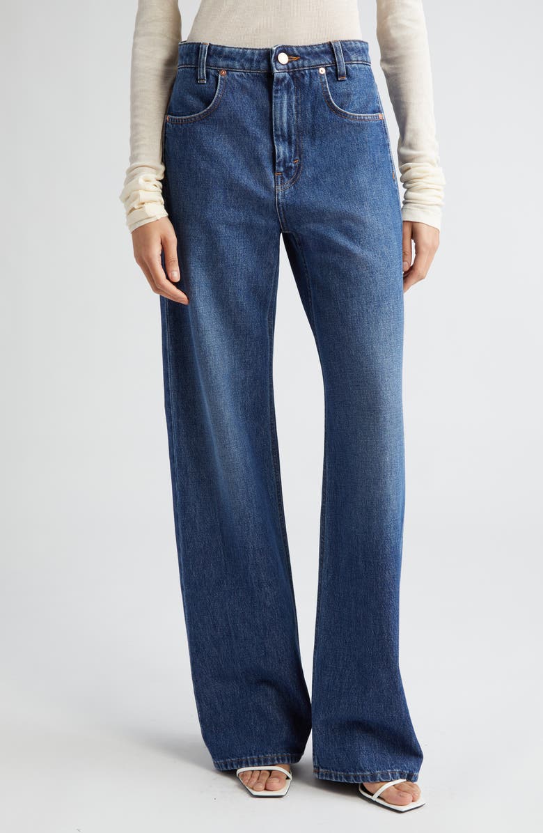 Ease High Waist Straight Leg Organic Cotton Denim Jeans