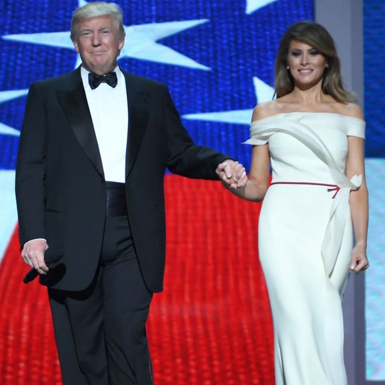 Here's What Melania Trump Wore To The Inaugural Balls | Marie Claire