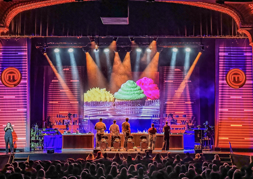 Green Hippo’s Hippotizer Media Servers fired up a central role in the U.S. touring production of MasterChef Live.