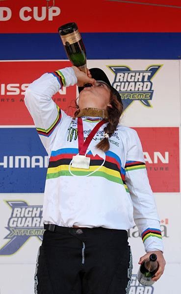 Thirsty work: Sabrina Jonnier (Iron Horse/Monster Energy)