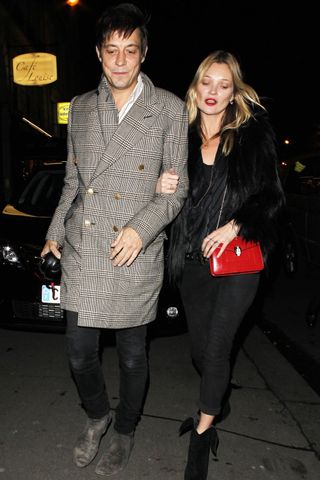 Kate Moss And Jamie Hince At Paris Fashion Week AW14, 2014