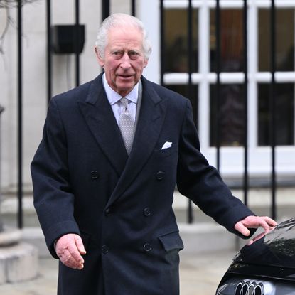 King Charles leaving hospital in London