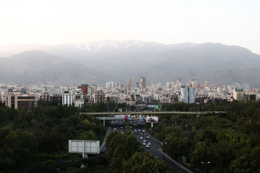 Tehran skyline.