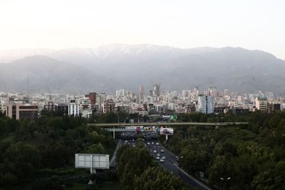 Tehran skyline.
