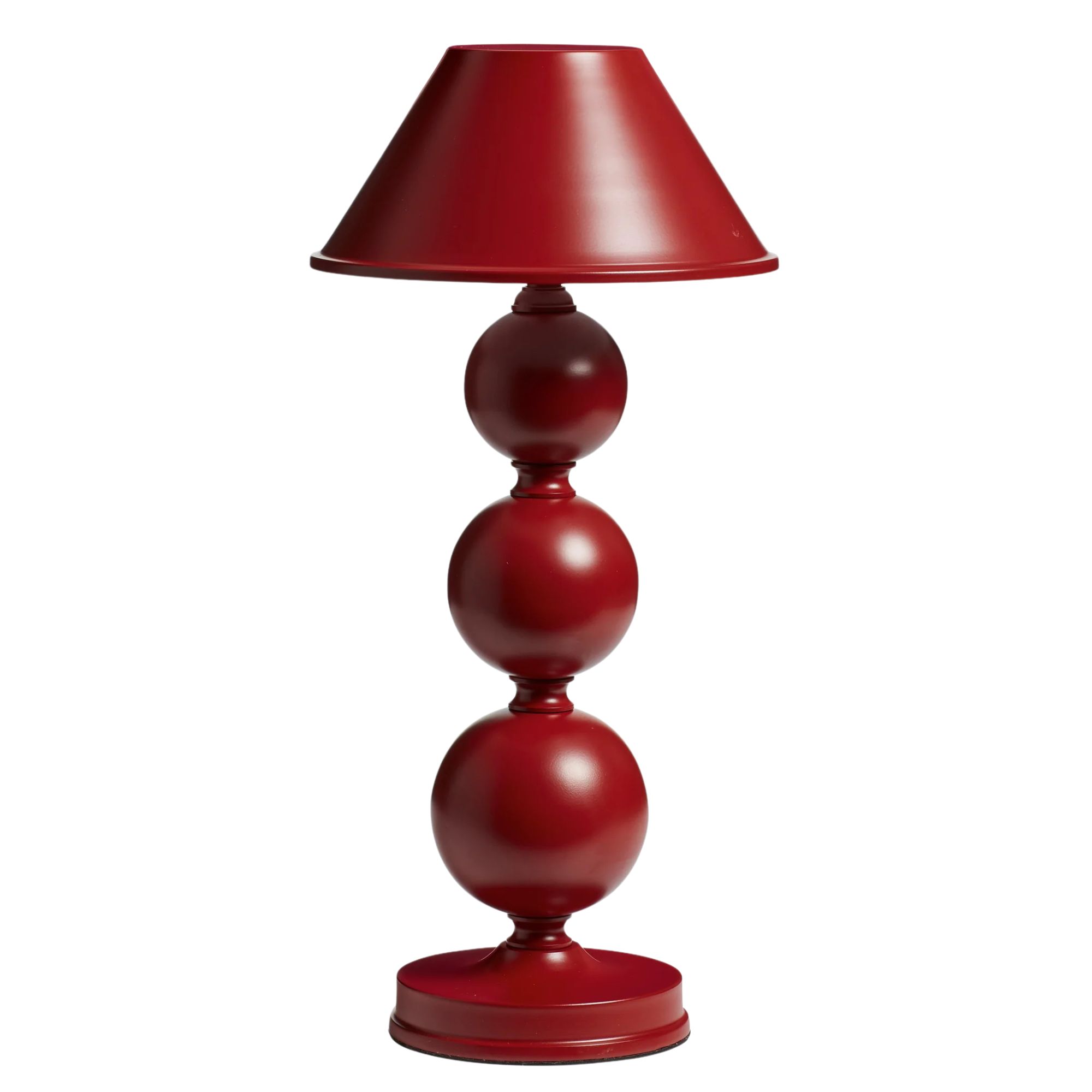 OKA, Triya Wireless Table Lamp and Shade in Red