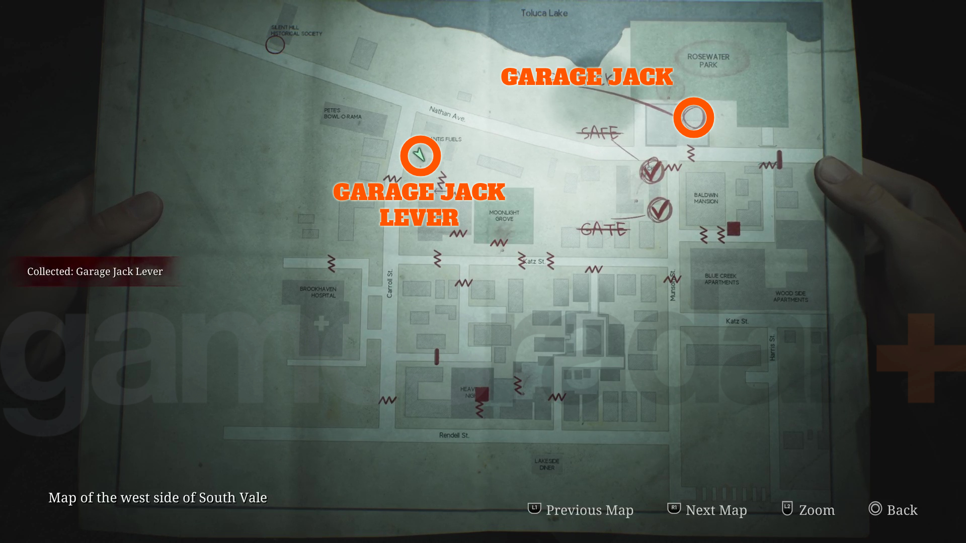 Where to find the Silent Hill 2 Remake garage jack lever