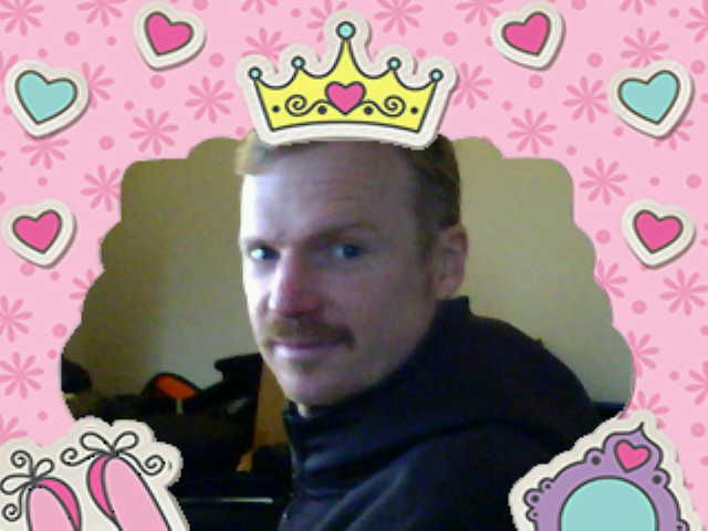 Portrait with filter effect taken with $10 kids camera