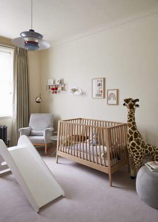 Neutral nursery with safari theme