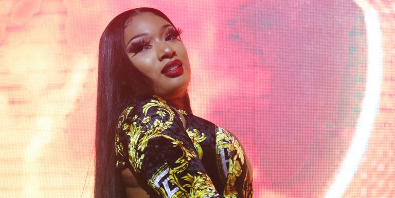 Megan Thee Stallion performs onstage at the 2020 MAXIM Big Game Experience