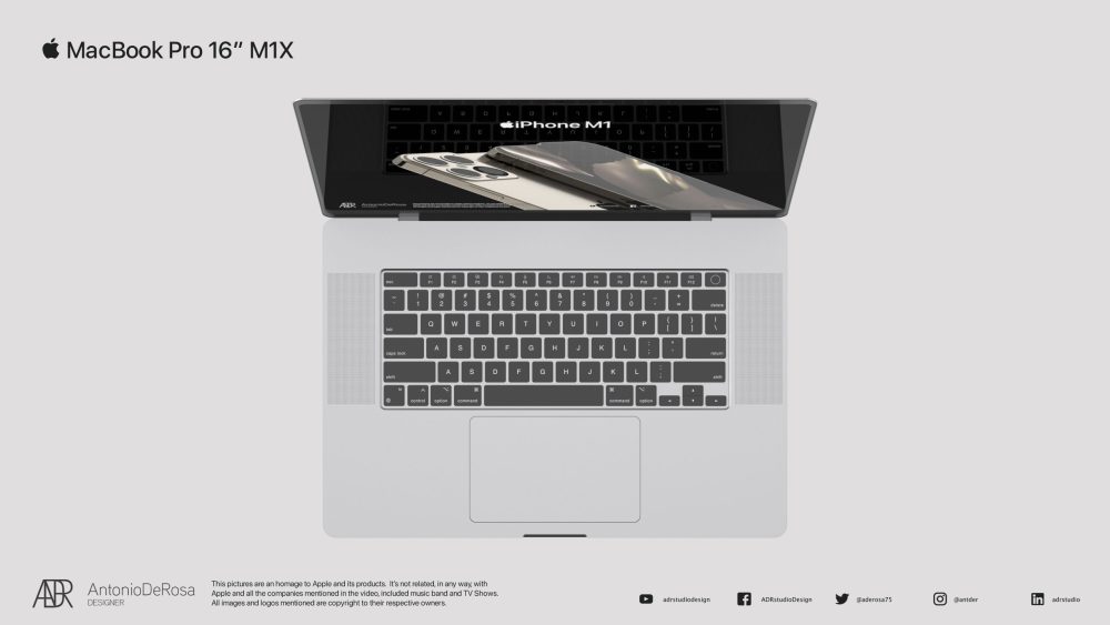 MacBook Pro 16-inch 2021 render