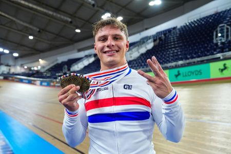 Matthew Richardson with three gold medals