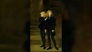 "The Two Princes Edward and Richard in the Tower," painted in 1878 by Sir John Everett Millais, now part of the Royal Holloway collection at the University of London. Pictured are Edward V, King of England, and Richard of Shrewsbury, Duke of York, during their imprisonment in 1483.