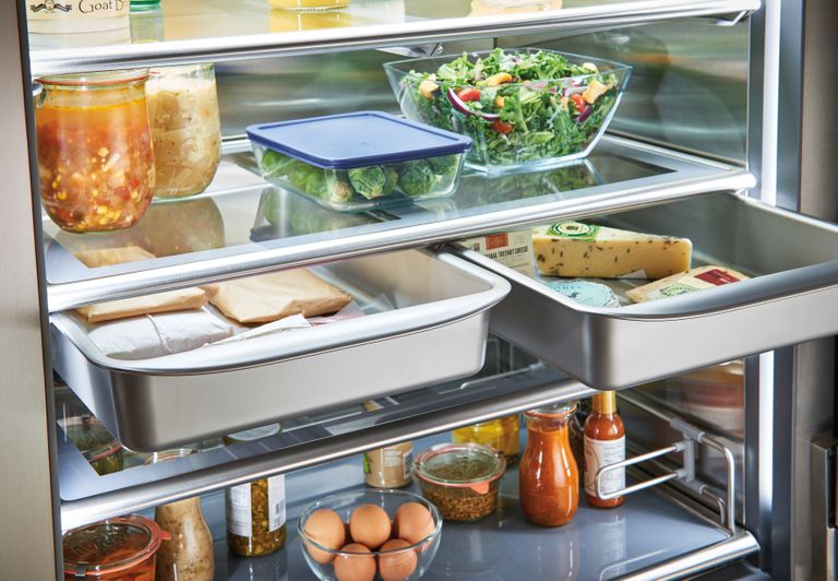 fridge full of food