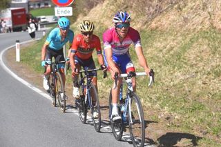 Thibaut Pinot on the attack with Pozzovivo and Lopez
