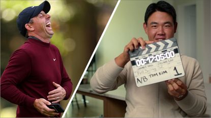tom kim and rory mcilroy laughing