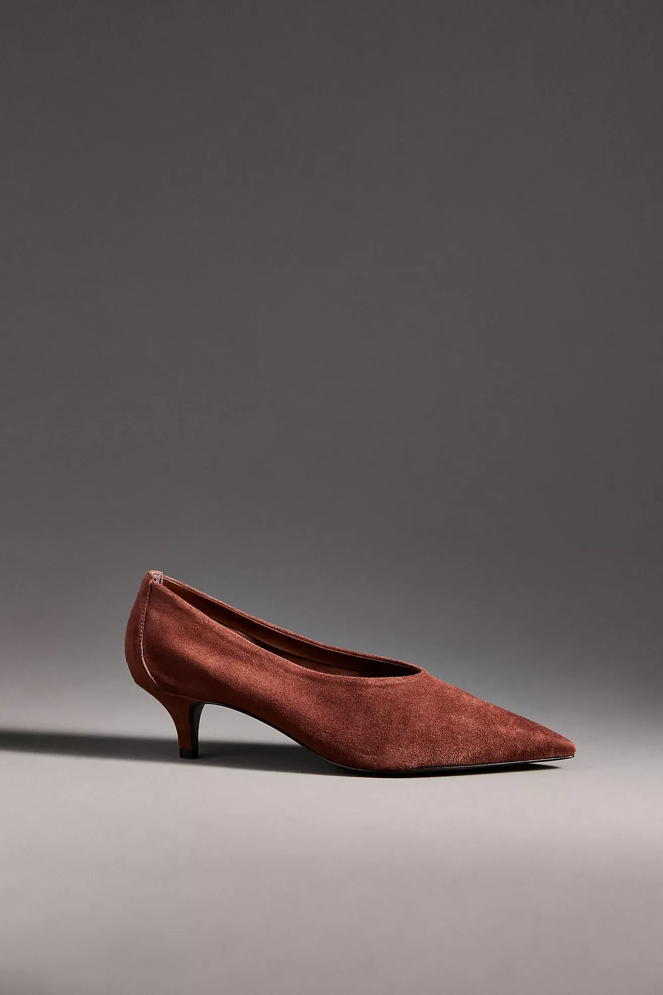 Anthropologie, By Anthropologie Pointed-Toe Kitten-Heel Pumps