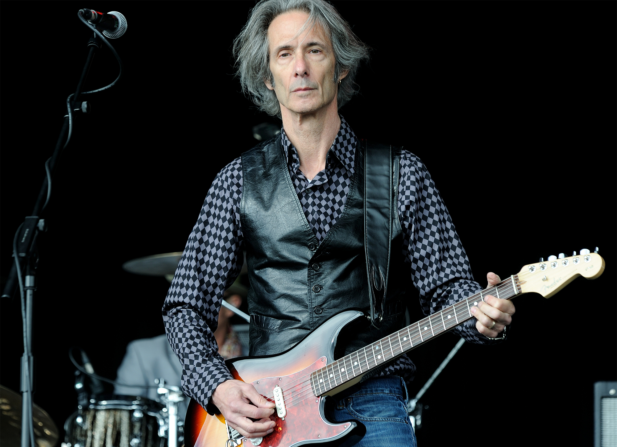 Lenny Kaye of Patti Smith's Band performs on stage during Hop Farm Festival at Hop Farm Family Park on June 30, 2012 in Paddock Wood, United Kingdom.