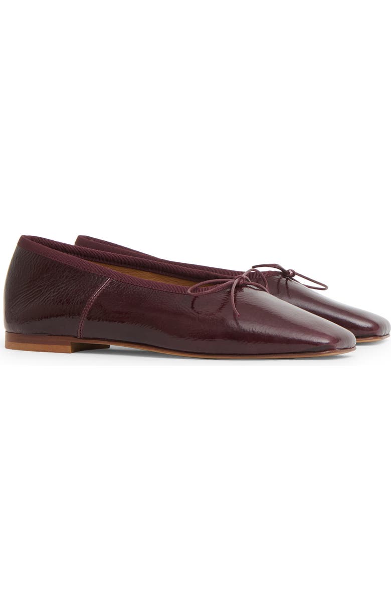 square toe ballerina flat