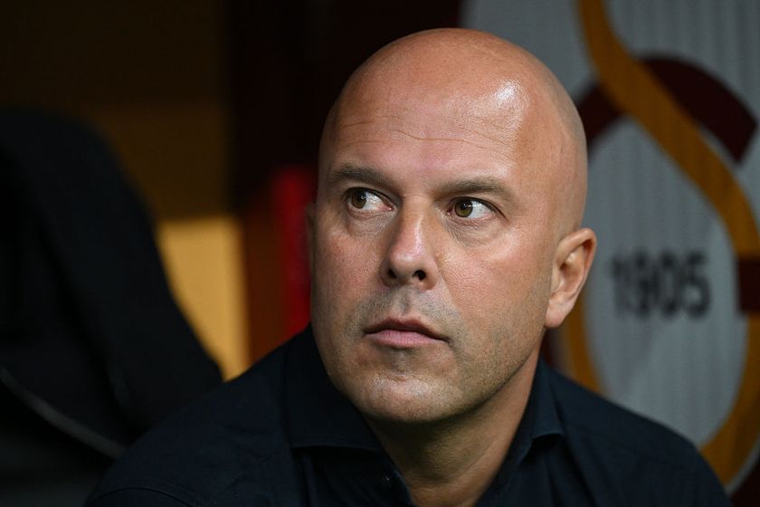 Liverpool coach Arne Slot looks on from the technical area during the UEFA Champions League first round day 2 football match between Galatasaray (TUR) and Liverpool (ENG) at the Ali Sami Yen Spor Kompleksi in Istanbul on September 17, 2025.