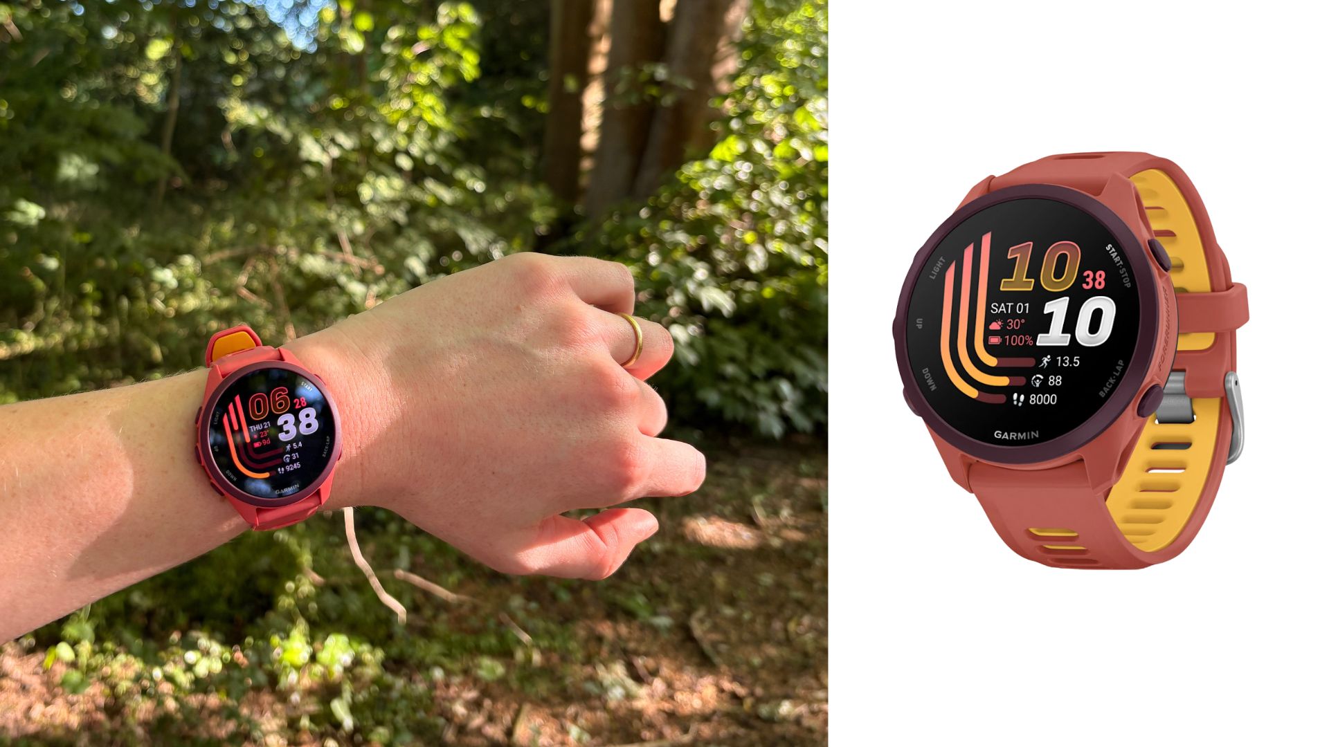 Grace Walsh wearing the Garmin Forerunner 170 Music