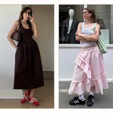 Influencers wearing Adidas sneakers. 