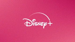 Disney+ logo on pink background
