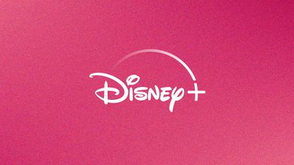 Disney+ logo on pink background
