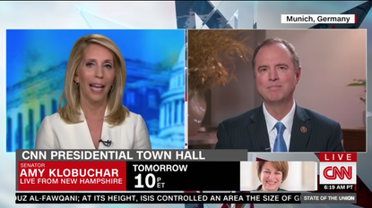 Dana Bash and Adam Schiff.