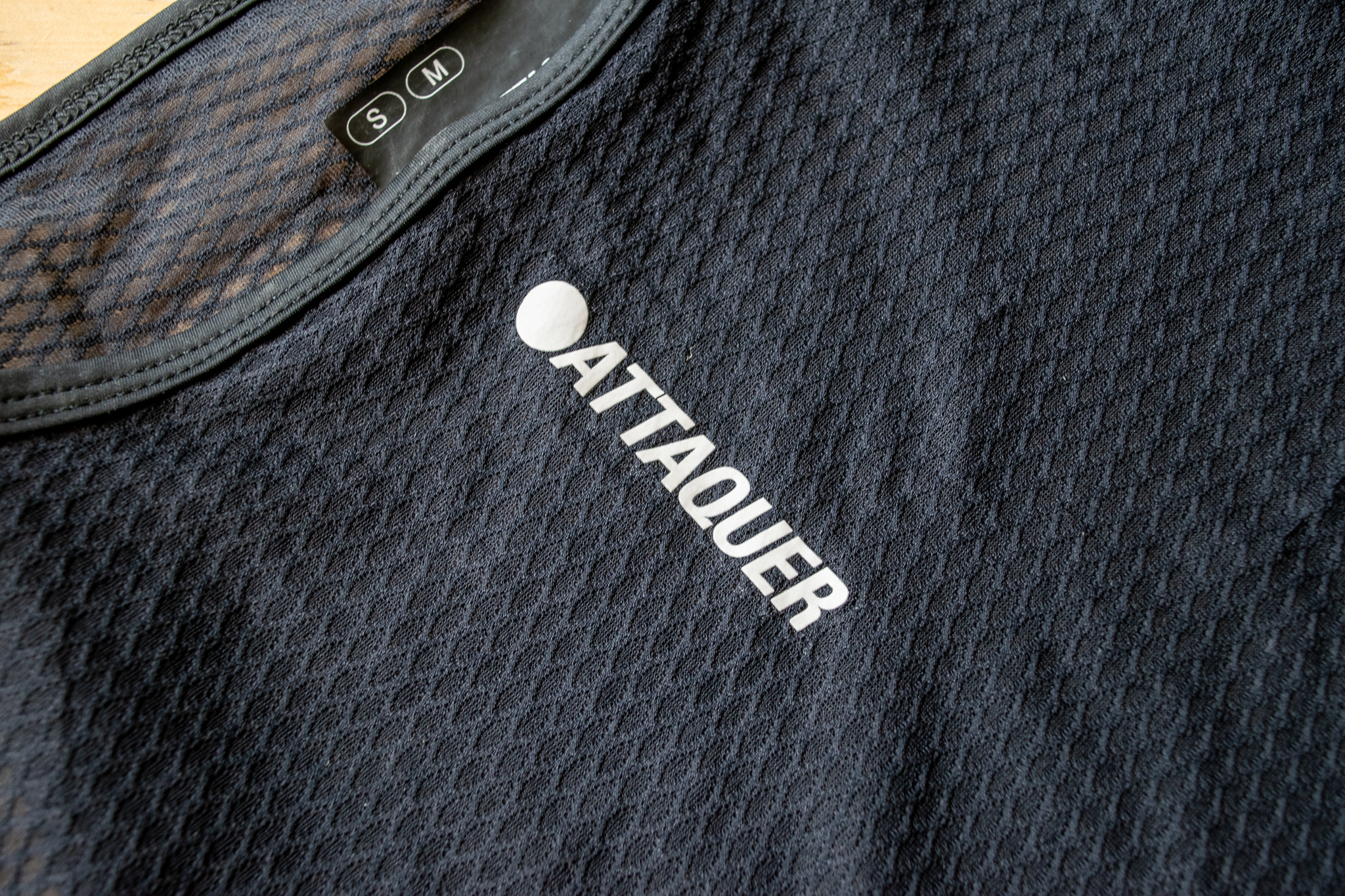 A man wearing Attaquer's summer base layer