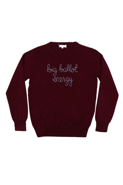 Lingua Franca NYC Big Ballot Energy Sweater