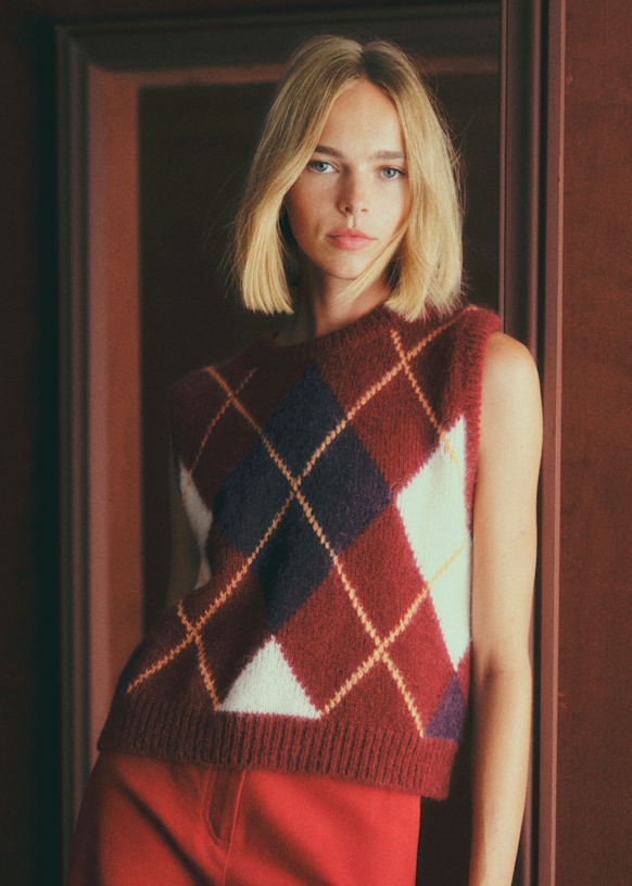 Philly Sweater - Garnet Ecru - Baby Alpaca - Sézane