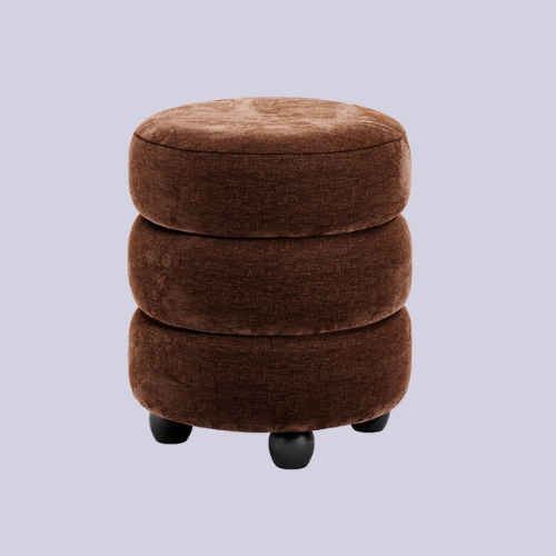 &amp;Eacute;DIT&amp;Eacute;, Elettra Sculptural Velvet Chenille Pouffe