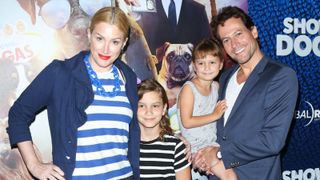 Ioan Gruffudd and wife Alice Evans and their children