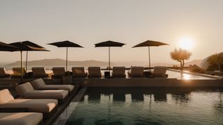 The stunning sunset views from the Nobu pool
