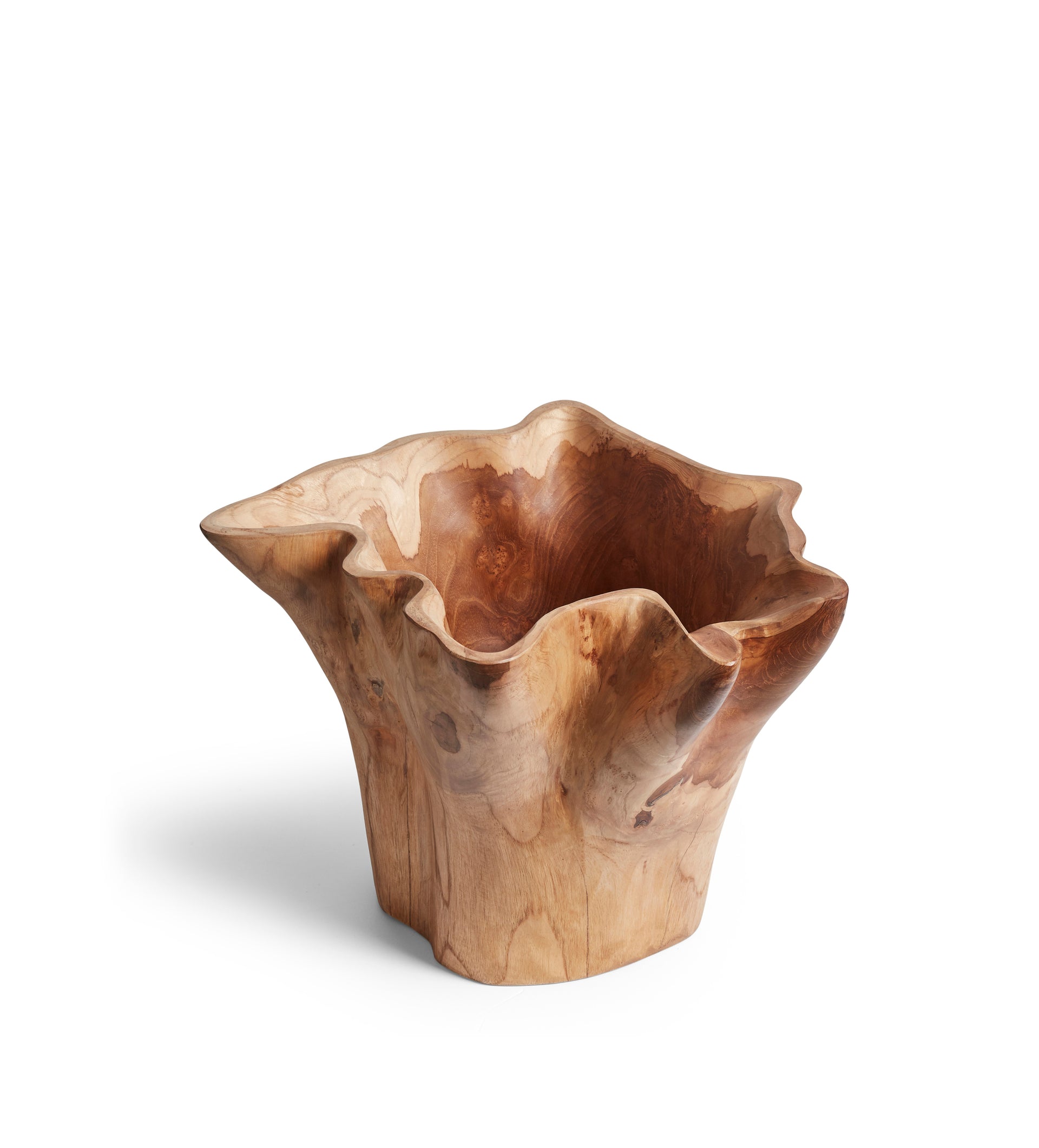 Patala Wooden Vase - Natural