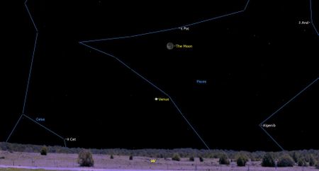 A map of the night sky.