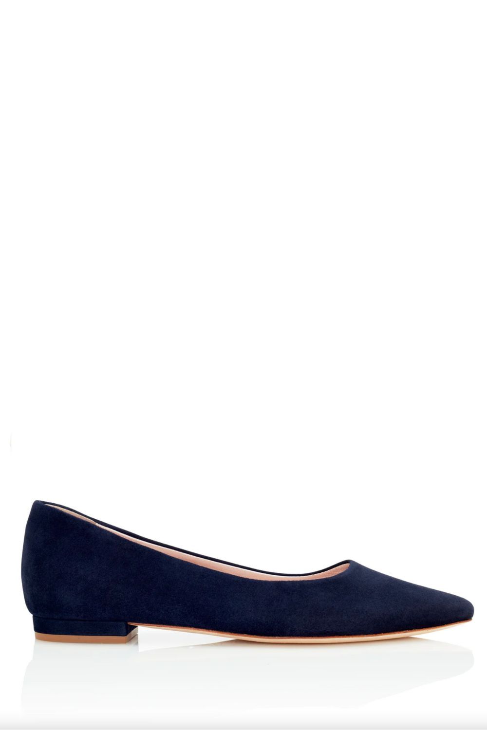 Emmy London Lulu Midnight Navy Pointed Flat