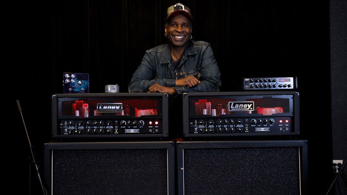 Vernon Reid with his Laney amps